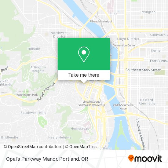 Opal's Parkway Manor map