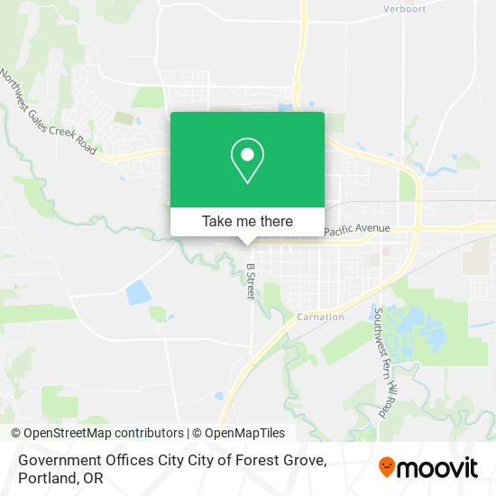 Government Offices City City of Forest Grove map