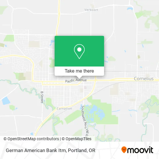 German American Bank Itm map
