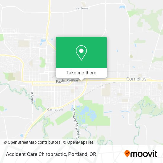 Accident Care Chiropractic map