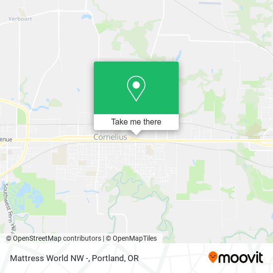 Mattress World NW - map