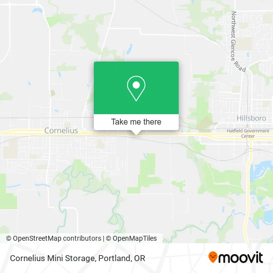 Cornelius Mini Storage map