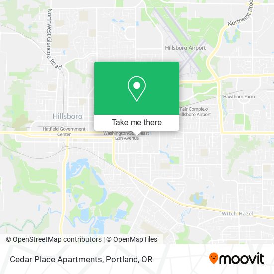 Cedar Place Apartments map