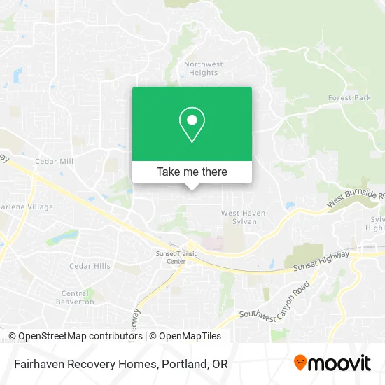 Fairhaven Recovery Homes map