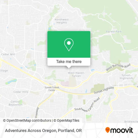 Adventures Across Oregon map