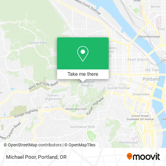 Michael Poor map