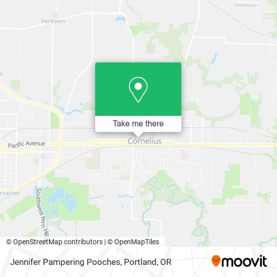 Jennifer Pampering Pooches map