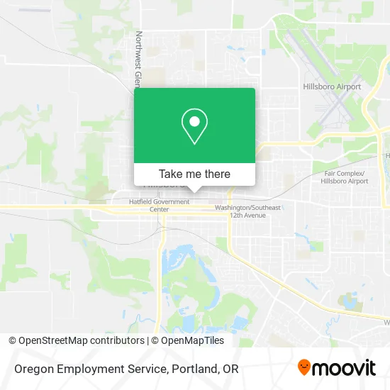 Oregon Employment Service map