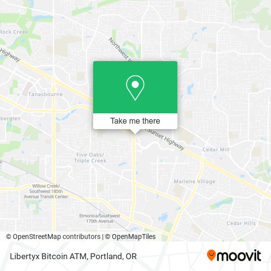 Mapa de Libertyx Bitcoin ATM