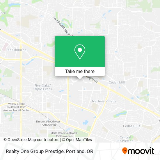 Realty One Group Prestige map