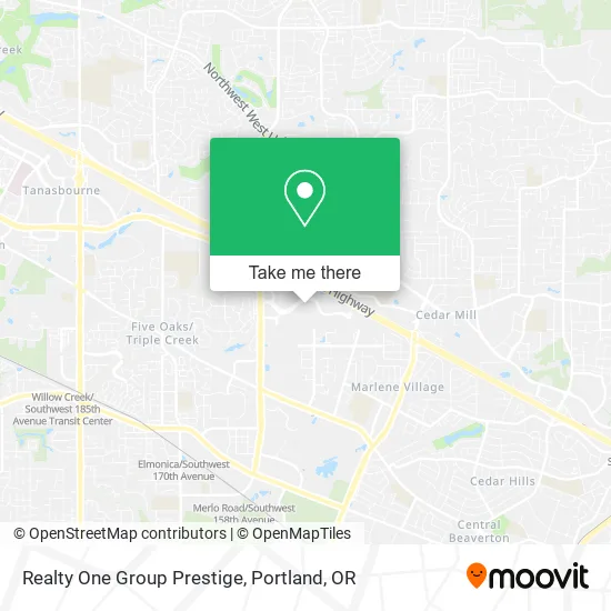 Realty One Group Prestige map