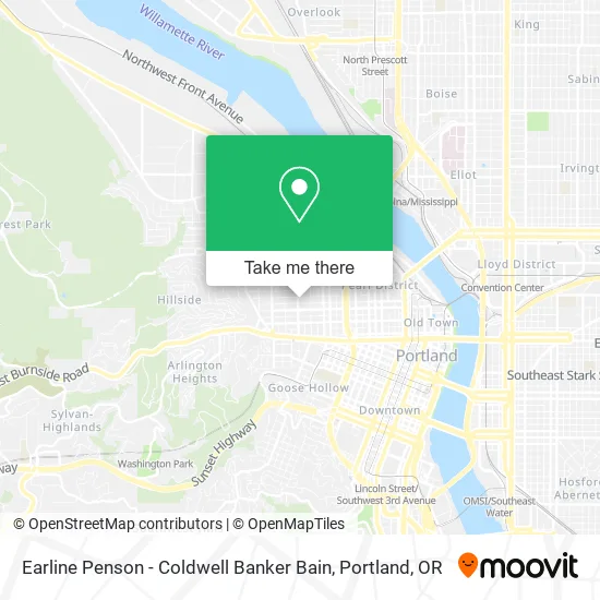 Earline Penson - Coldwell Banker Bain map