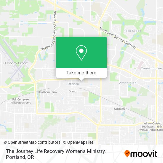 The Journey Life Recovery Women's Ministry map