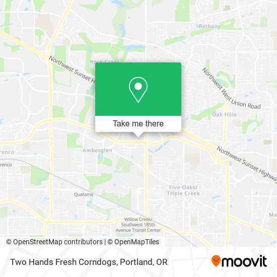 Two Hands Fresh Corndogs map