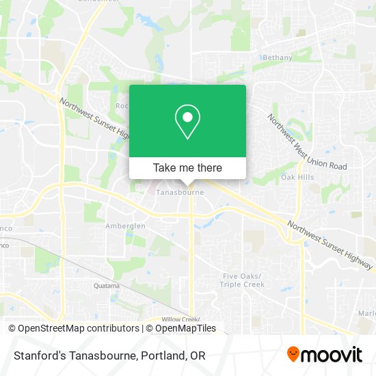 Mapa de Stanford's Tanasbourne