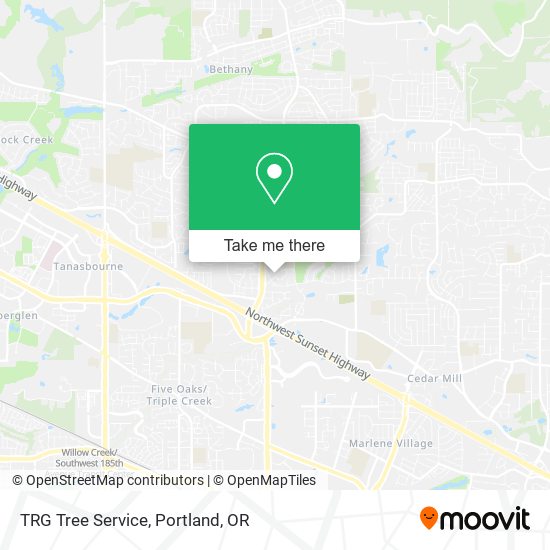 TRG Tree Service map