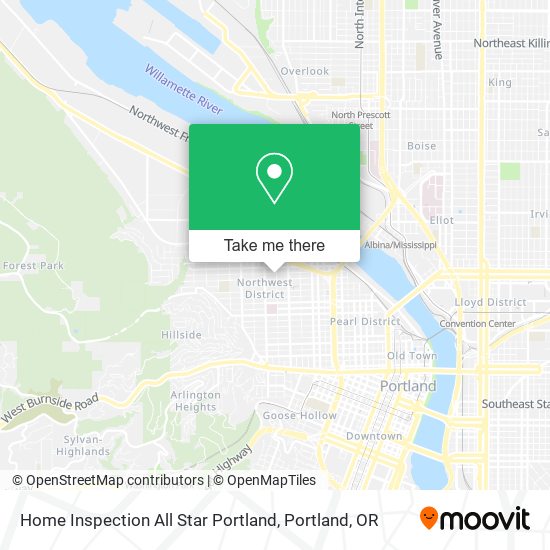 Home Inspection All Star Portland map