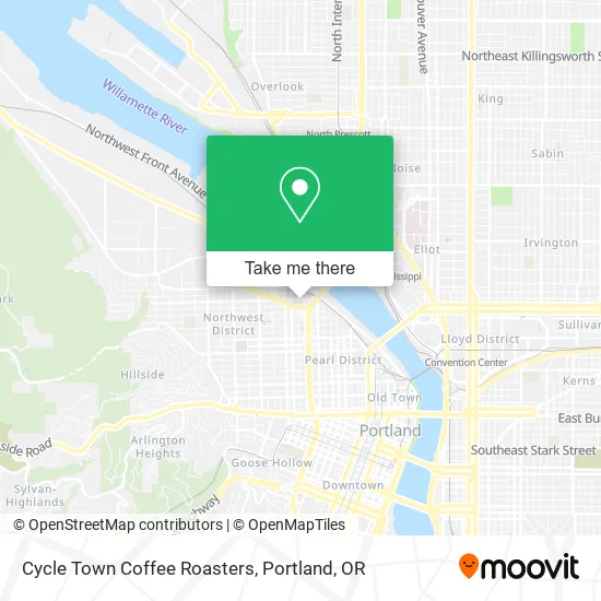 Cycle Town Coffee Roasters map