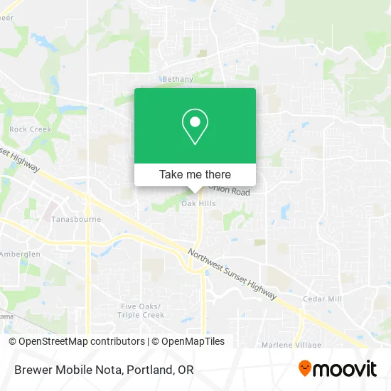 Brewer Mobile Nota map