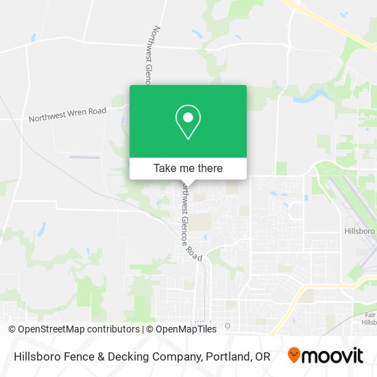Mapa de Hillsboro Fence & Decking Company