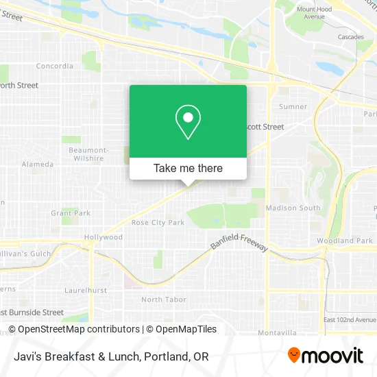 Javi's Breakfast & Lunch map