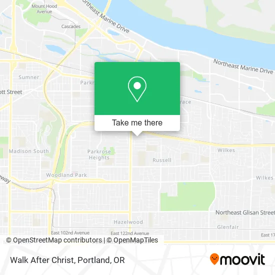 Walk After Christ map