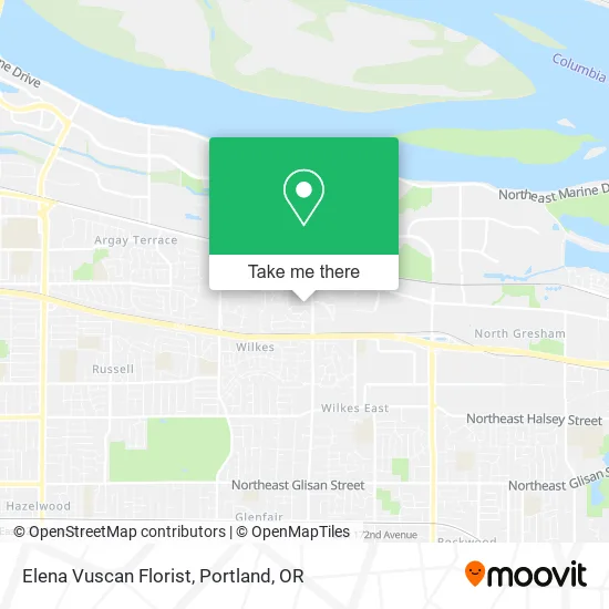 Elena Vuscan Florist map