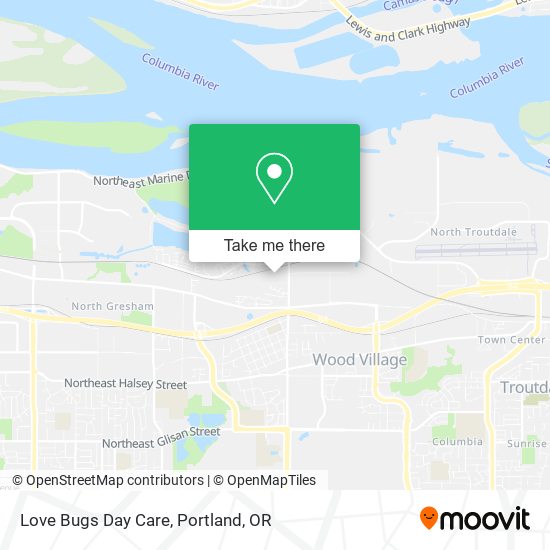 Love Bugs Day Care map