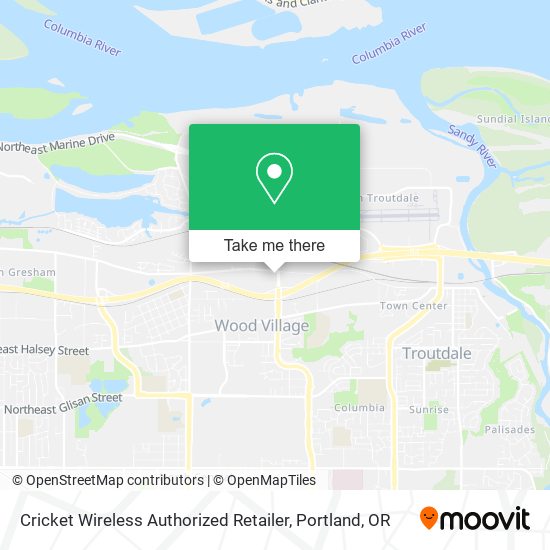 Mapa de Cricket Wireless Authorized Retailer