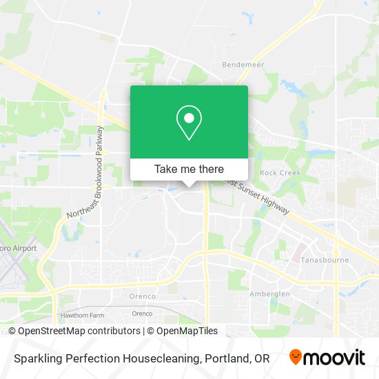 Sparkling Perfection Housecleaning map
