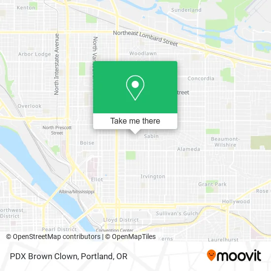 PDX Brown Clown map
