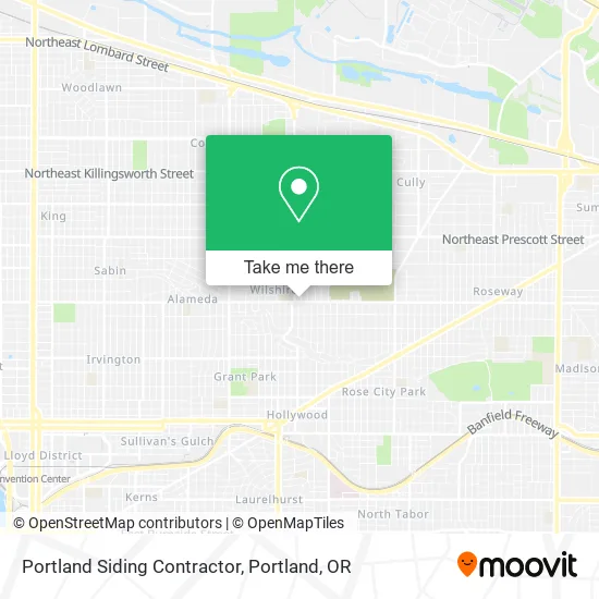 Portland Siding Contractor map