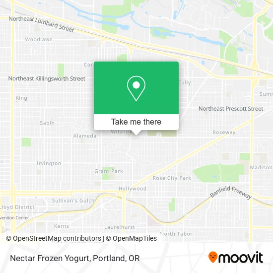 Nectar Frozen Yogurt map