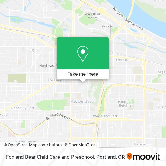 Fox and Bear Child Care and Preschool map