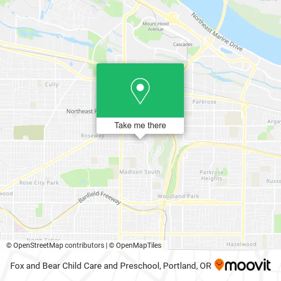 Fox and Bear Child Care and Preschool map