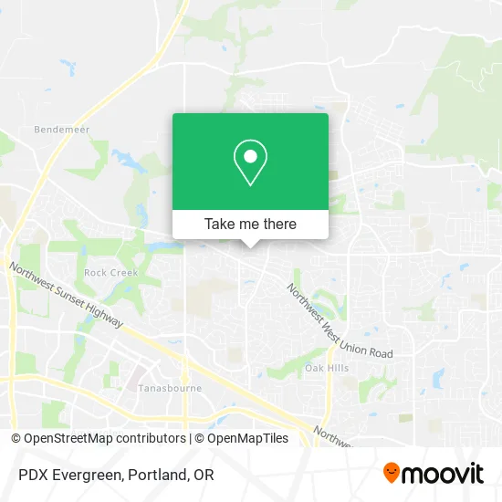 PDX Evergreen map