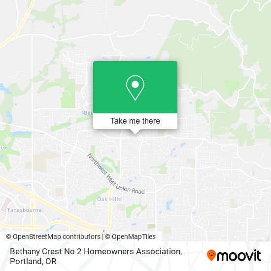 Bethany Crest No 2 Homeowners Association map