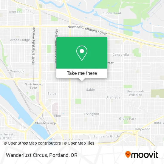 Wanderlust Circus map