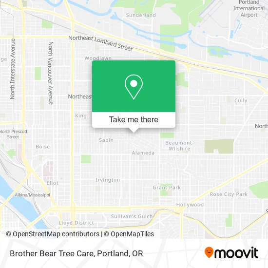 Brother Bear Tree Care map