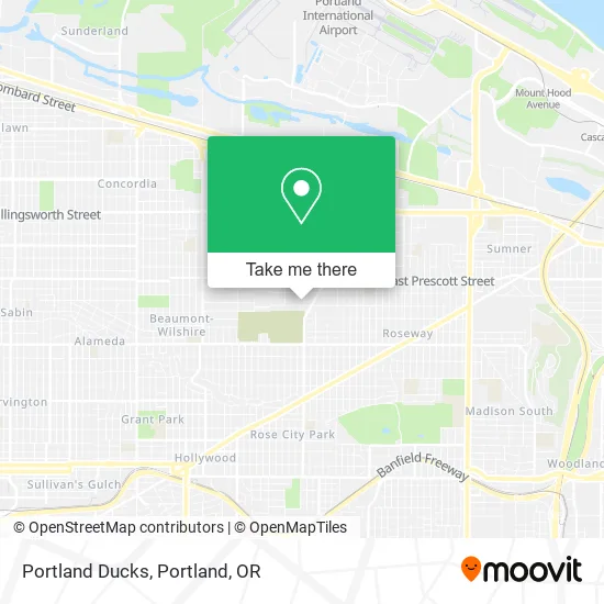 Portland Ducks map