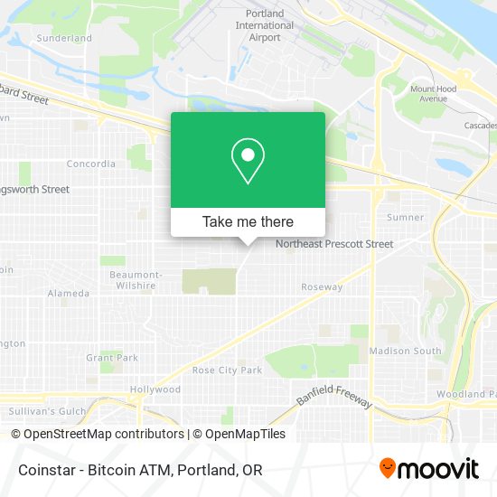 Mapa de Coinstar - Bitcoin ATM