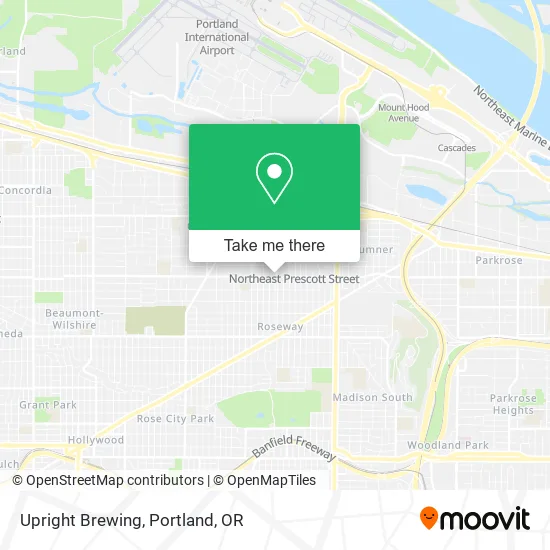 Upright Brewing map
