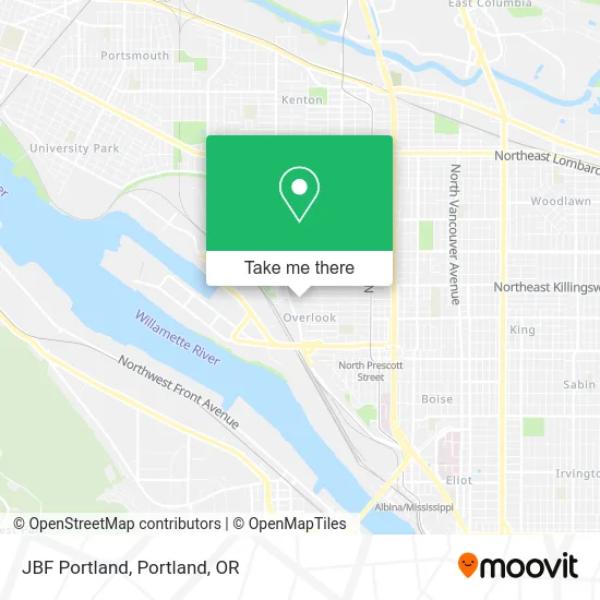 JBF Portland map