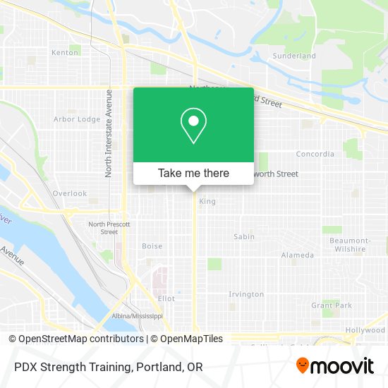 PDX Strength Training map