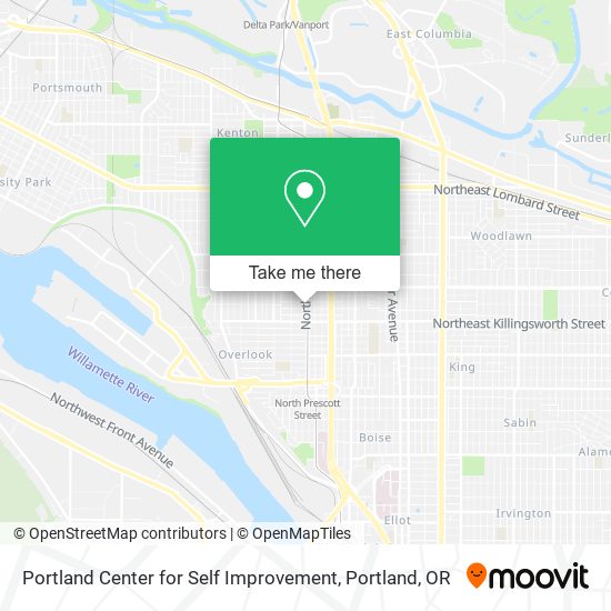 Mapa de Portland Center for Self Improvement