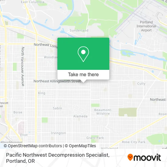 Pacific Northwest Decompression Specialist map