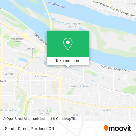 Sendit Direct map