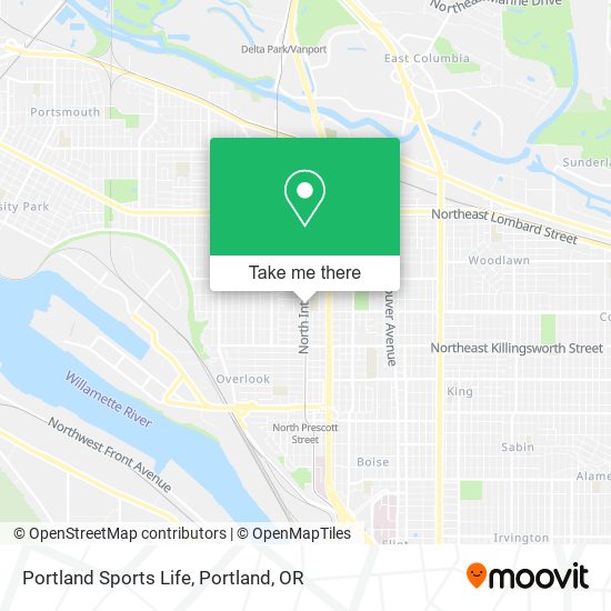 Mapa de Portland Sports Life