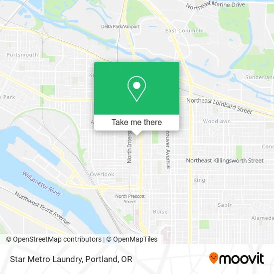 Star Metro Laundry map