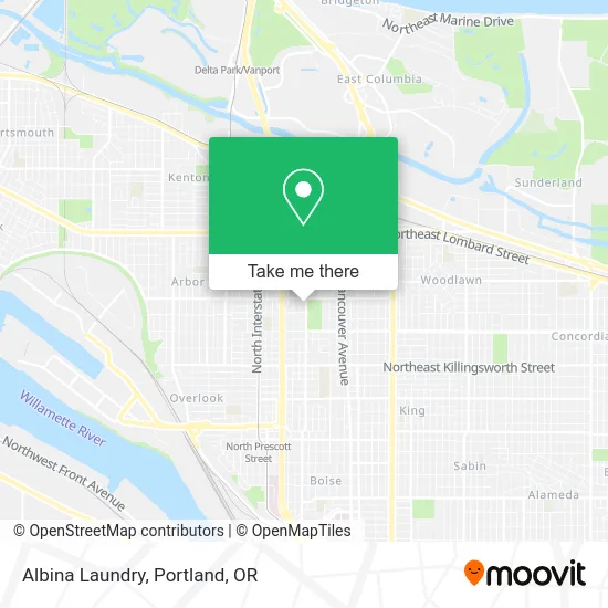 Albina Laundry map